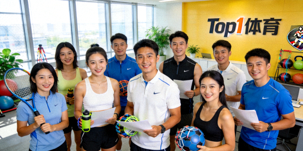 Top1体育公司团队合影 - 一群充满活力的员工在现代化的办公室内协作